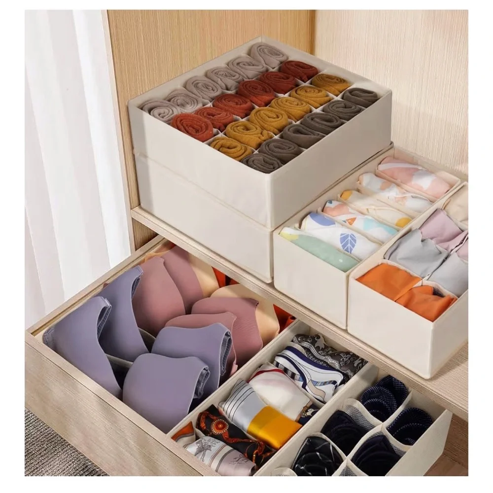 Elegant Beige Drawer Organizer Set (A210)